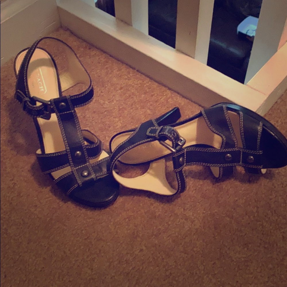 Coach heels black